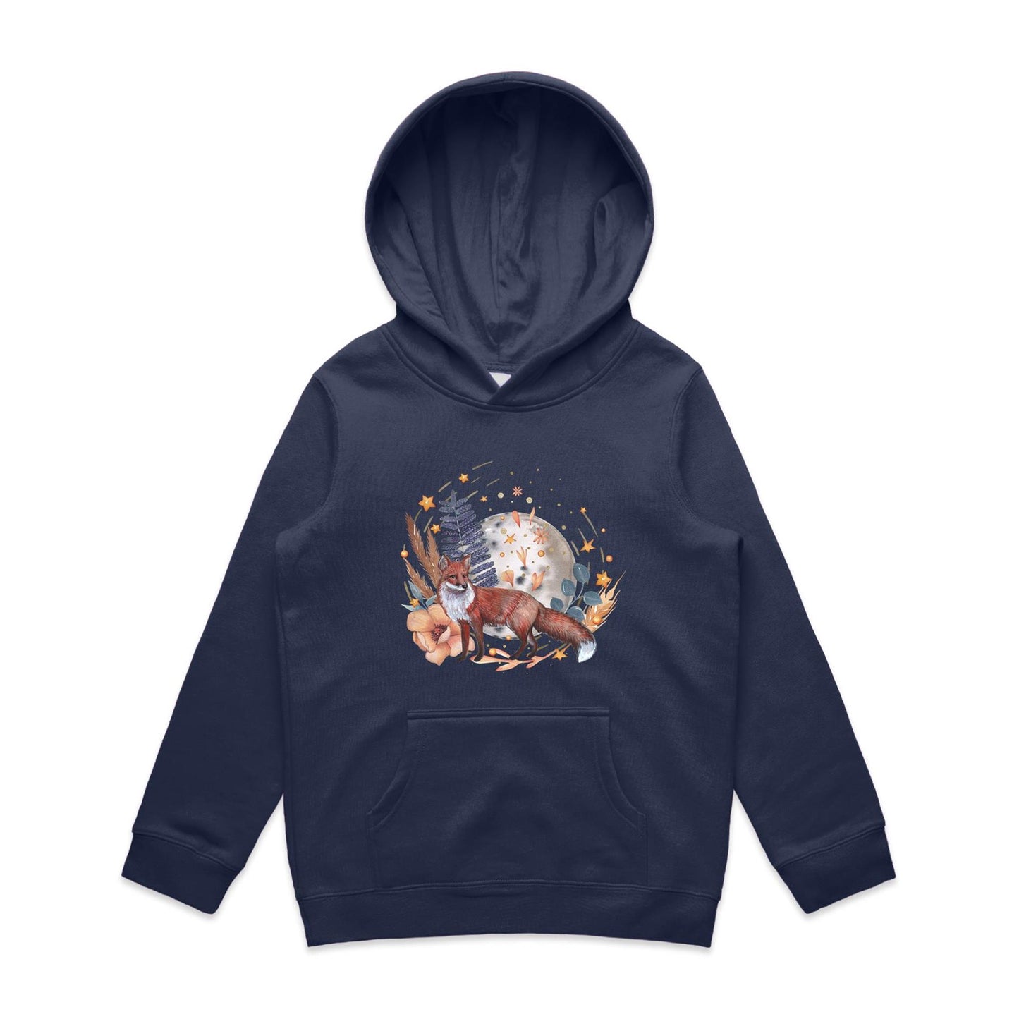 Kid's Earthfolk Hoodie - Water Fox