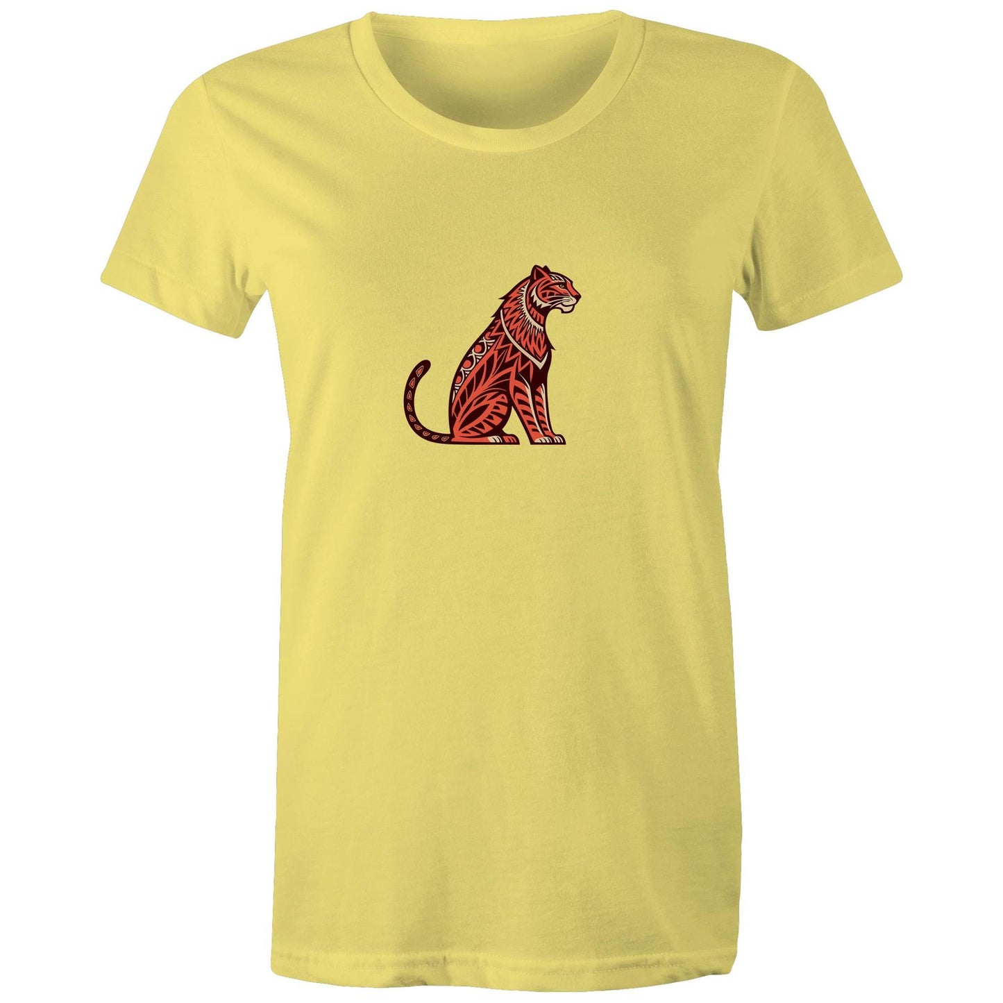 Women's Earthfolk Printed T shirt - Tribal Tiger