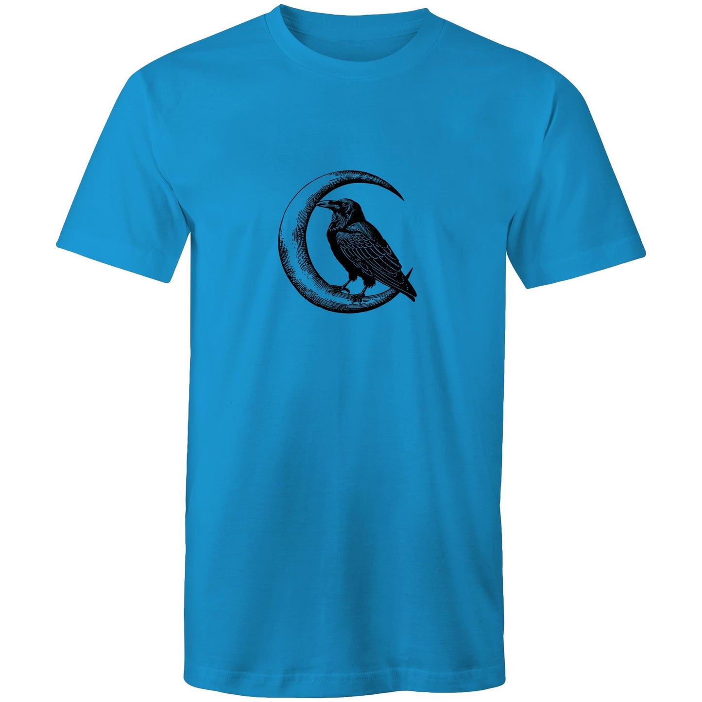Men's Crow T-Shirt | Moon & Bird Graphic Tee