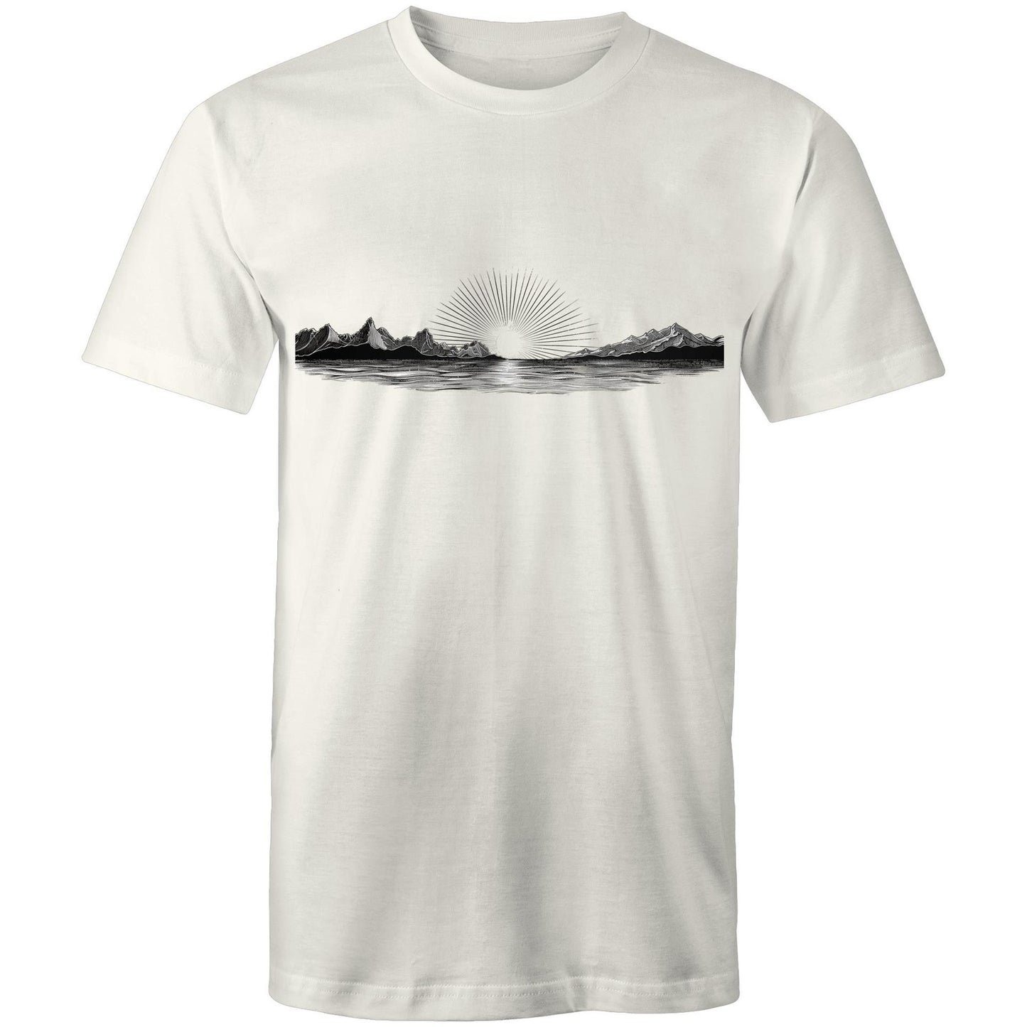 Men's Sunrise Graphic T-Shirt | Dawn Nature Print Tee