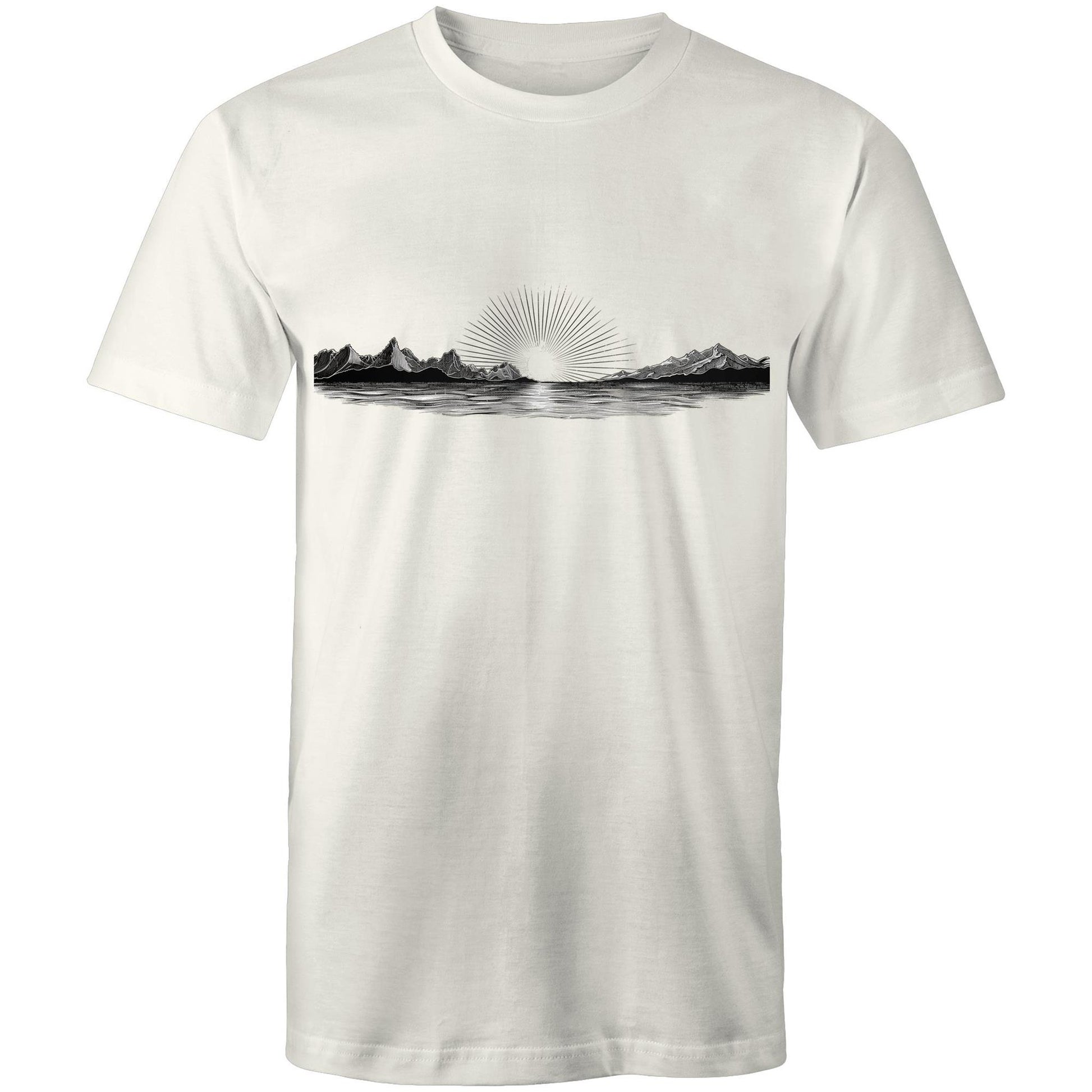 Men's Sunrise Graphic T-Shirt | Dawn Nature Print Tee