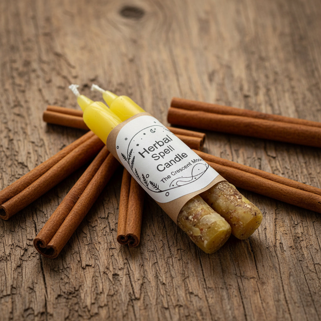 Herbal Spell Candles - Set/2 Yellow