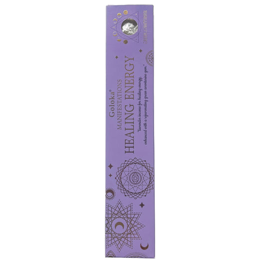 Healing energy incneset packaging with geometric designs 