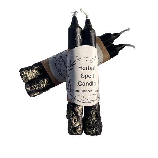 Herbal Spell Candles - Set/2 Black