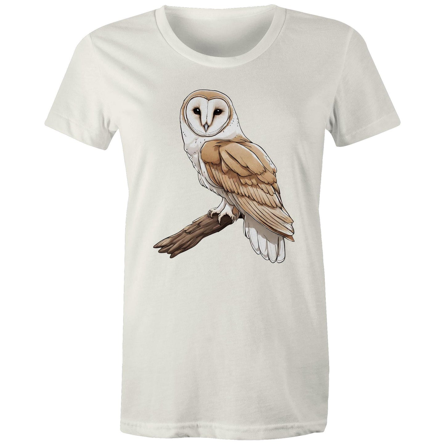 Women's Earthfolk Printed T shirt - Barn Owl