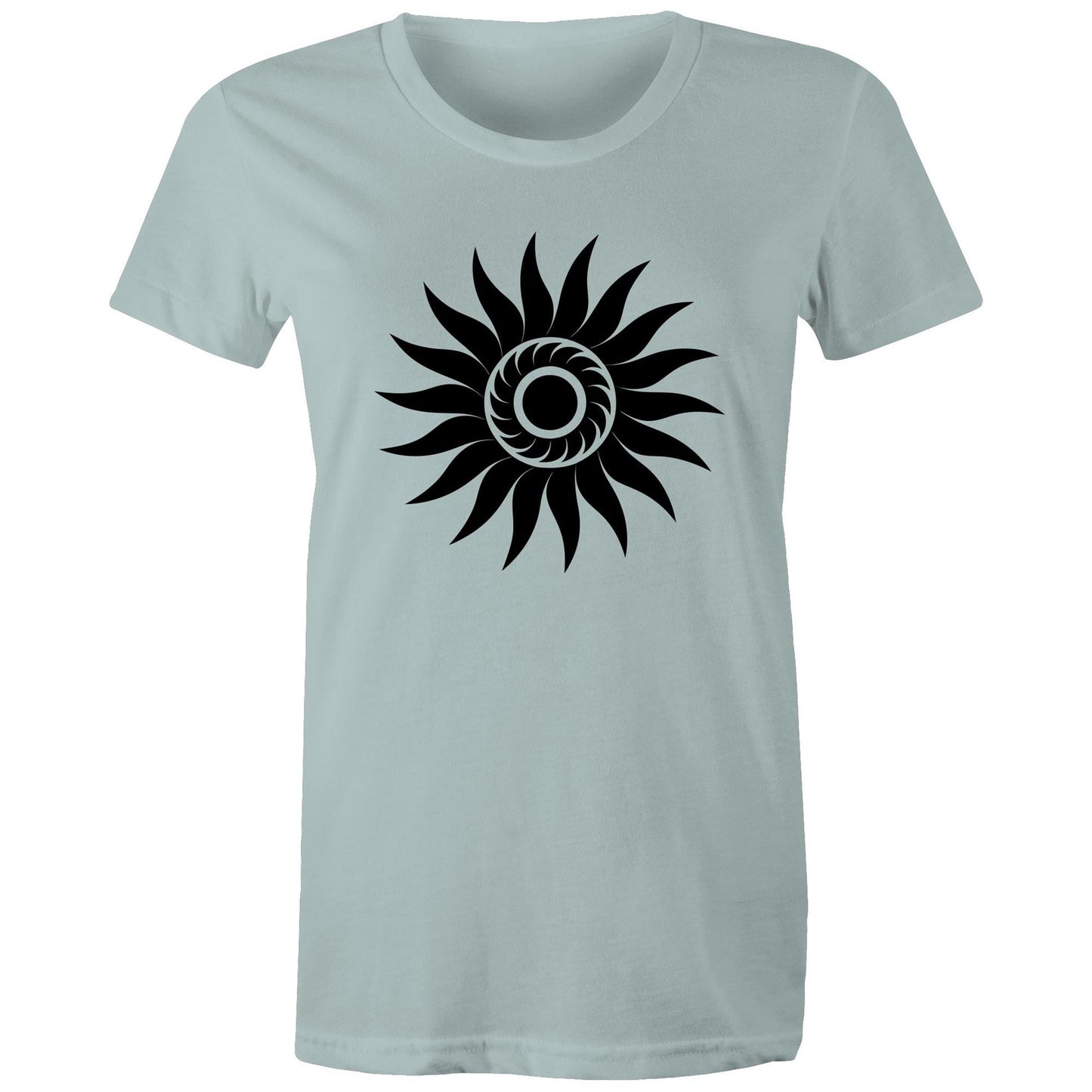 Women's Earthfolk T shirt - Spiral Sun