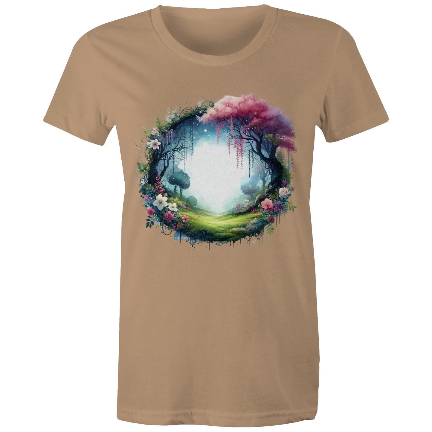 Women's Earthfolk Printed T shirt - Magickal Portal