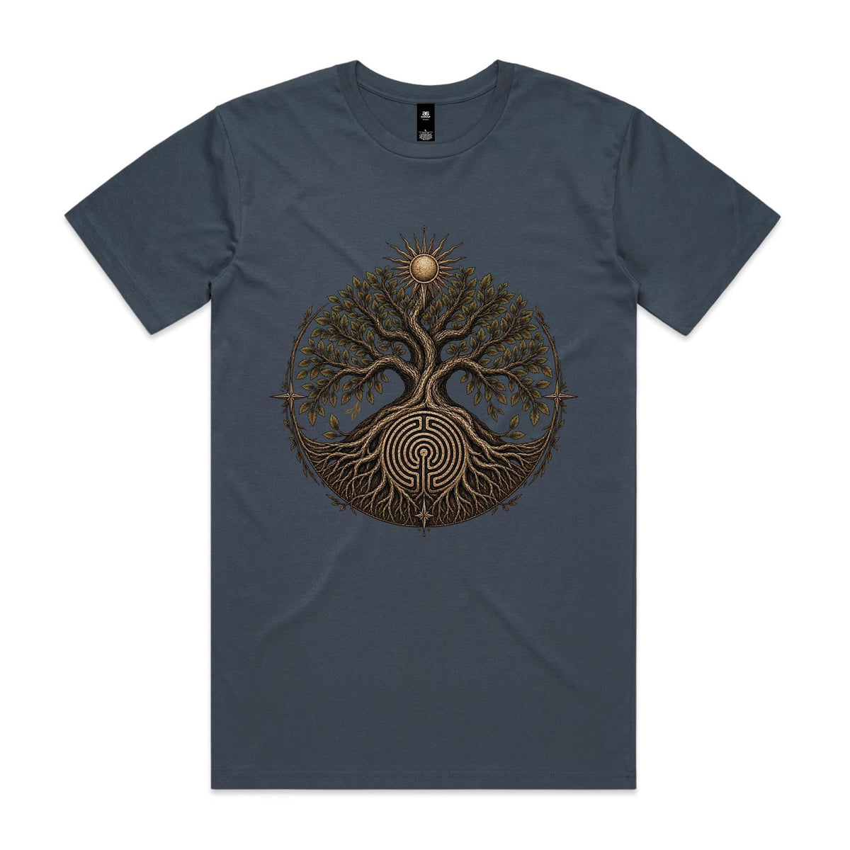 Men's Tree of Life Labyrinth Graphic T-Shirt | Earthfolk
