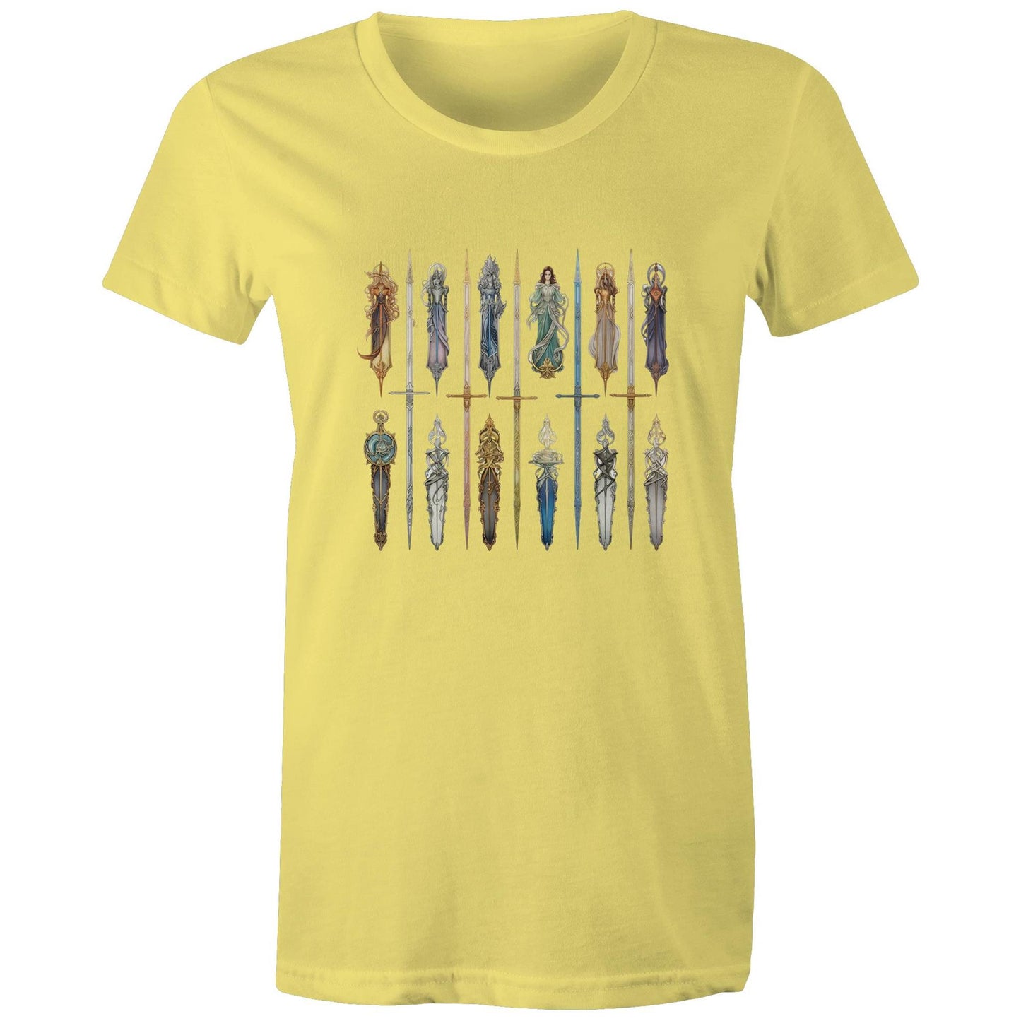 Women's Earthfolk T shirt - Queen Of Swords