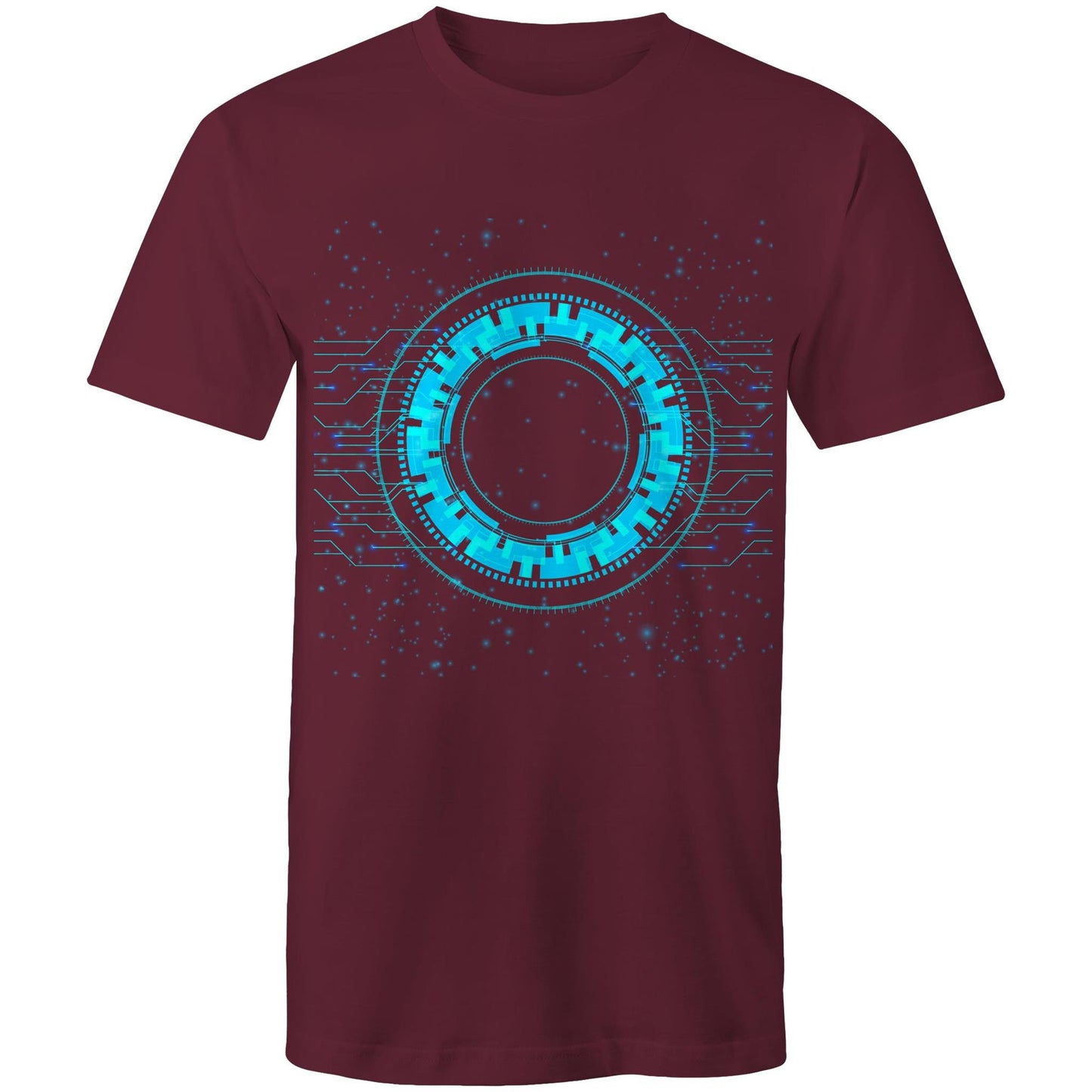 Men's Earthfolk T shirt - Reality of Technology - The Crescent Moon