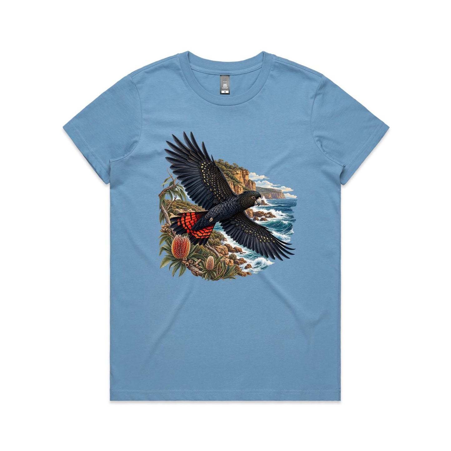 Red-Tailed Black Cockatoo Women's T-Shirt – Australian Wildlife Graphic Tee
