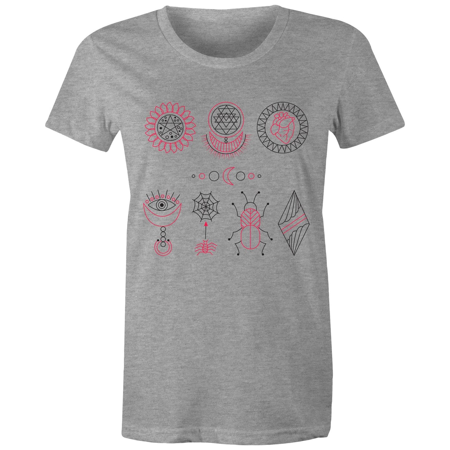 Women's Earthfolk Printed t shirt - Esoteric Symbols