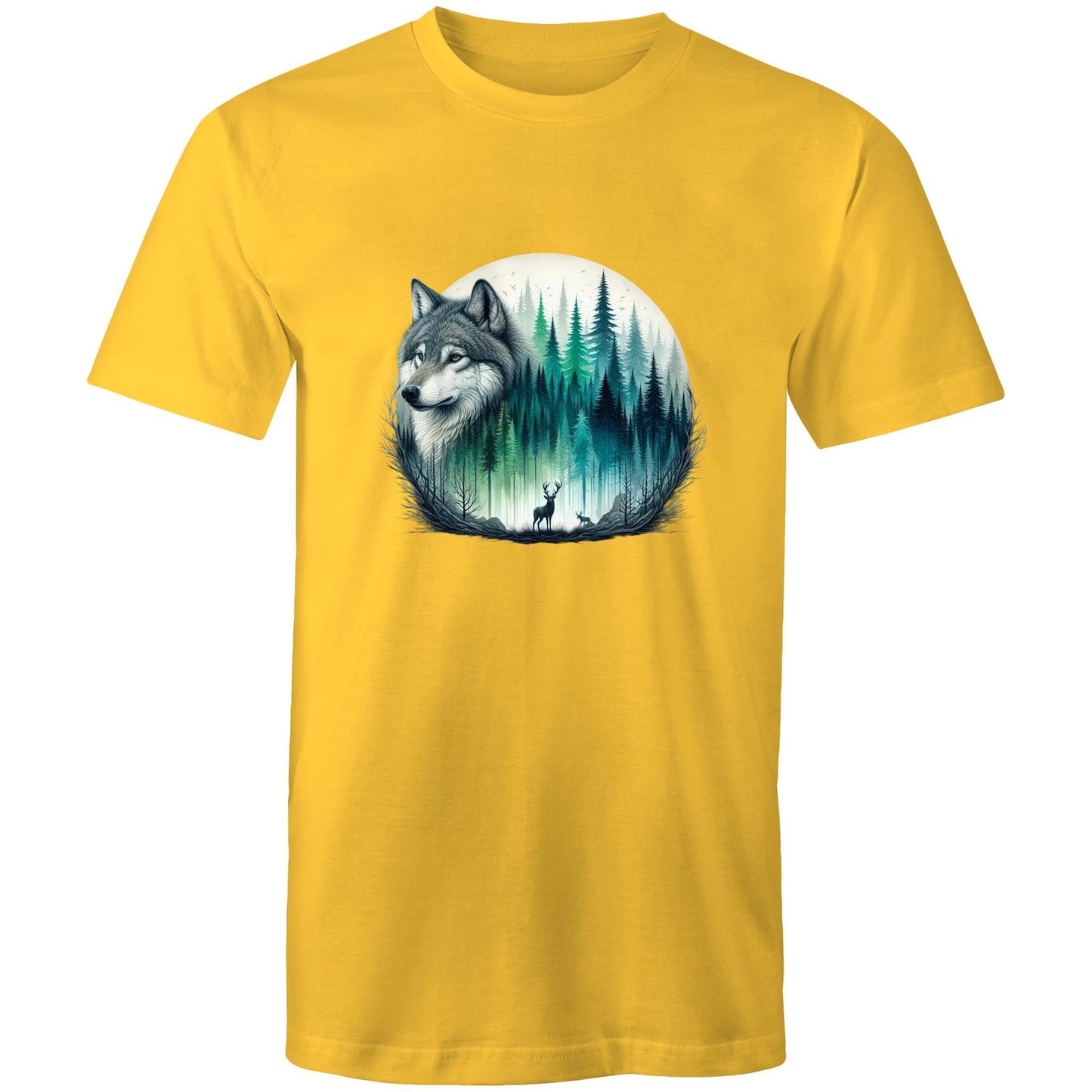 Men's Earthfolk T shirt - Wolf Landscape