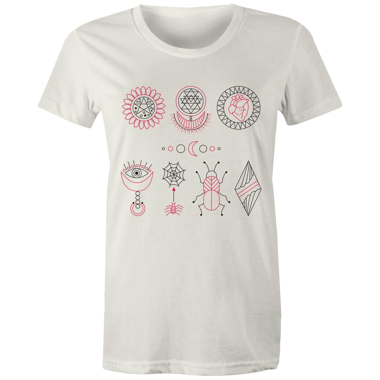 Women's Earthfolk Printed t shirt - Esoteric Symbols