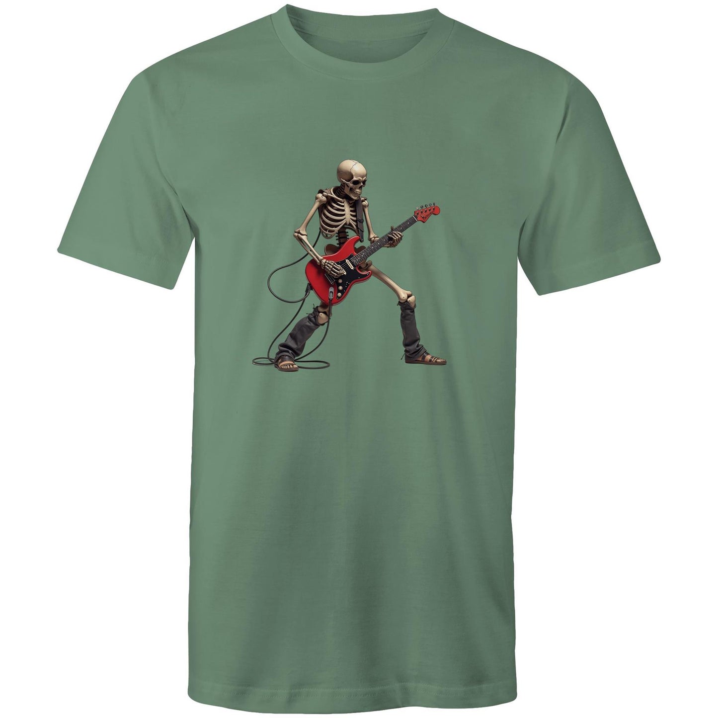 Men's Skeleton Guitar T-Shirt | Rock Graphic Tee