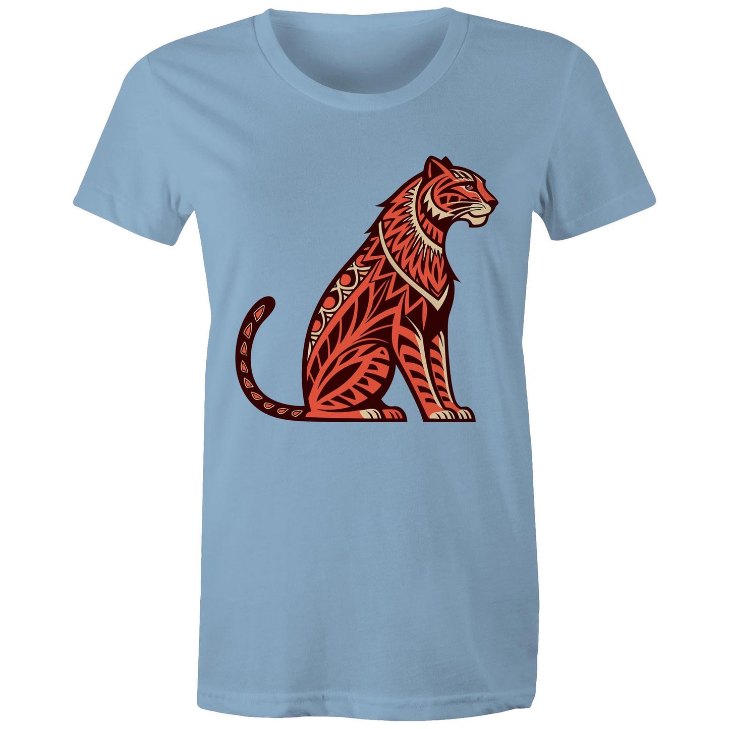 Women's Earthfolk Printed T shirt - Tribal Tiger