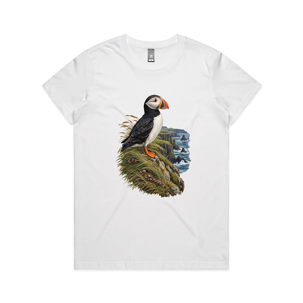 Women's Puffin Coastal Graphic T-shirt | Earthfolk