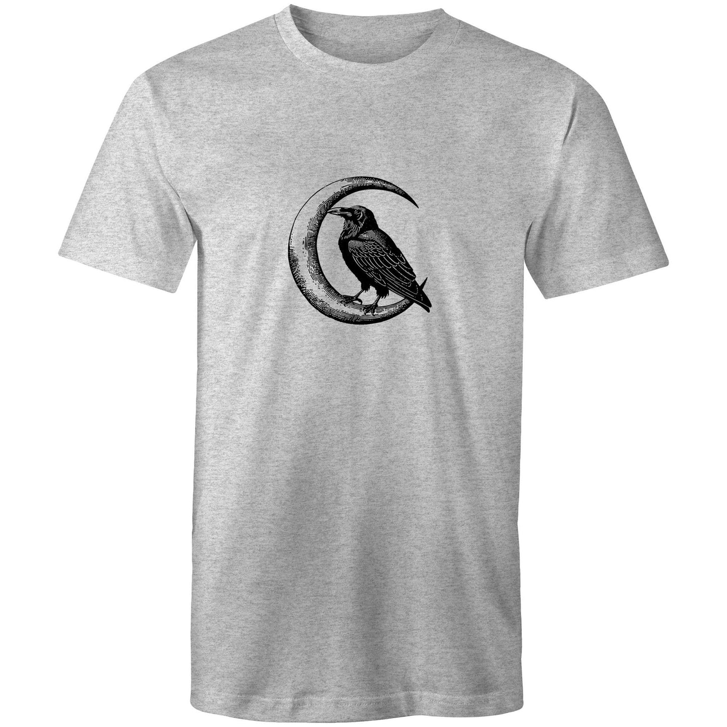Men's Crow T-Shirt | Moon & Bird Graphic Tee