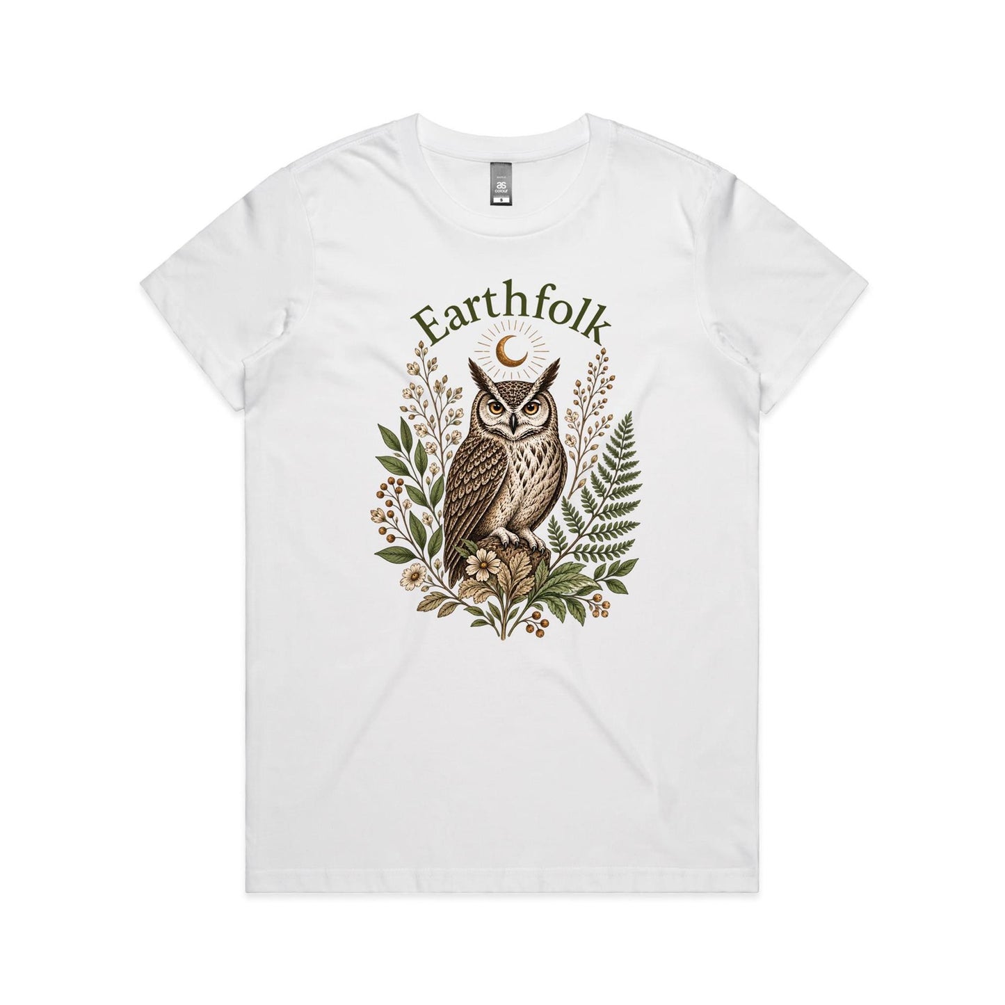 Womens Owl Graphic T-Shirt - Earthfolk t-shirts