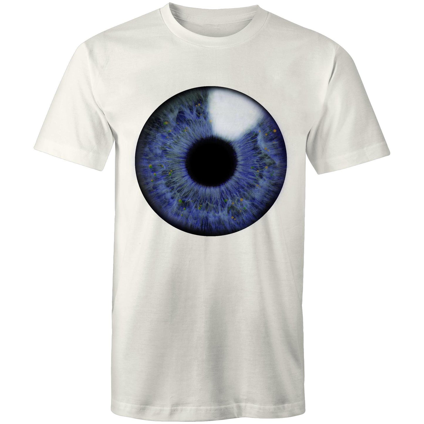 Earthfolk Printed T shirt - Mens Relaxed Fit - Eyeball - The Crescent Moon