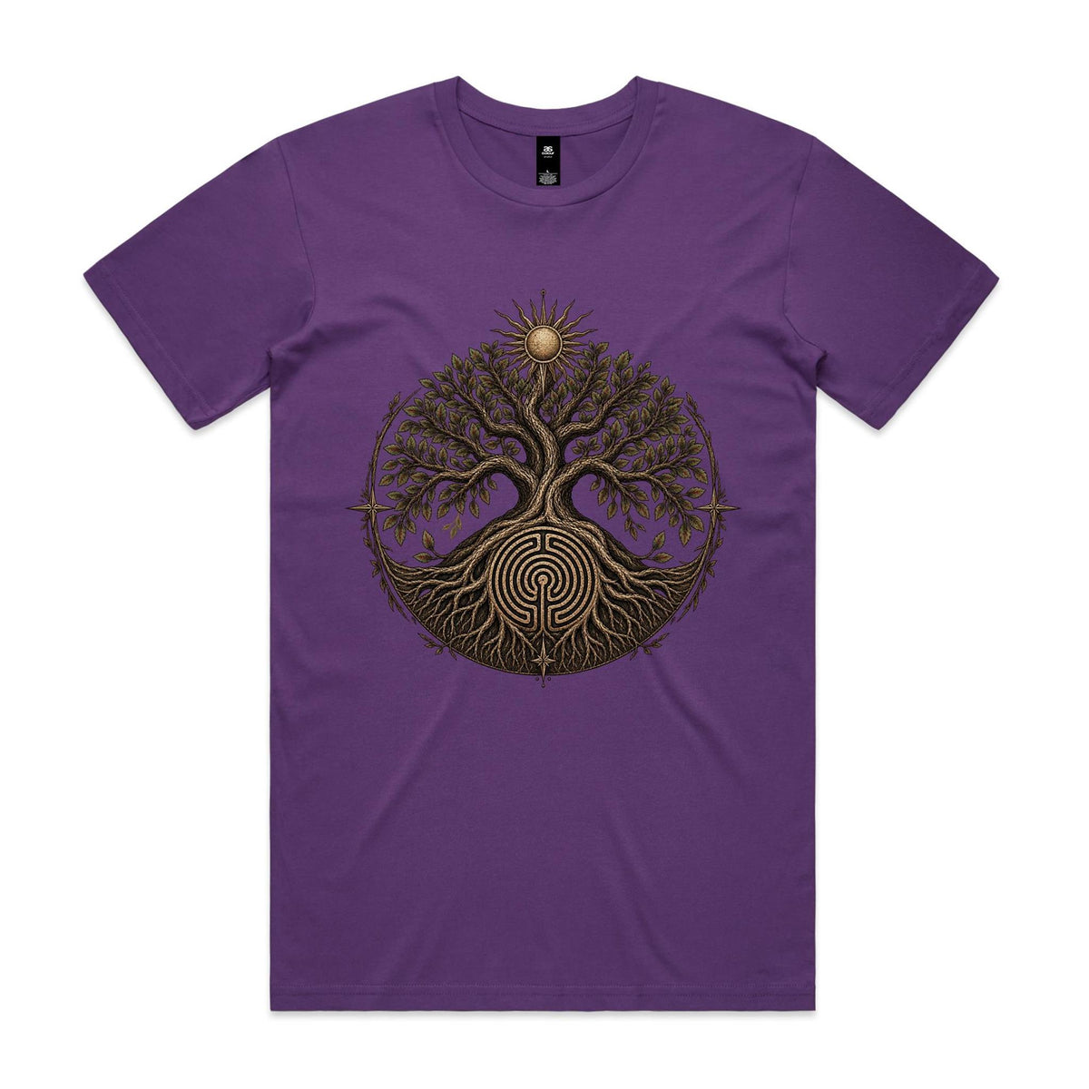 Men's Tree of Life Labyrinth Graphic T-Shirt | Earthfolk