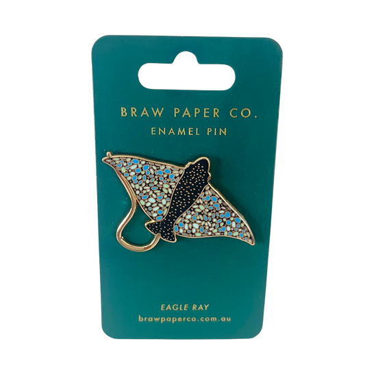 Eagle Ray Enamel Pin