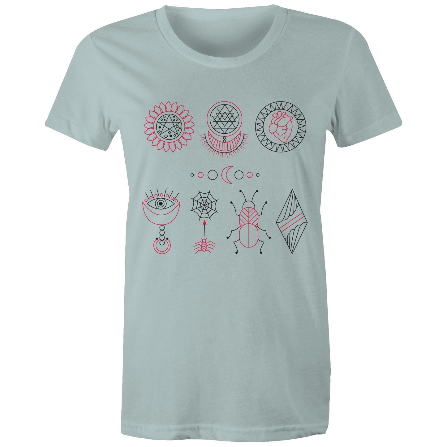 Women's Earthfolk Printed t shirt - Esoteric Symbols