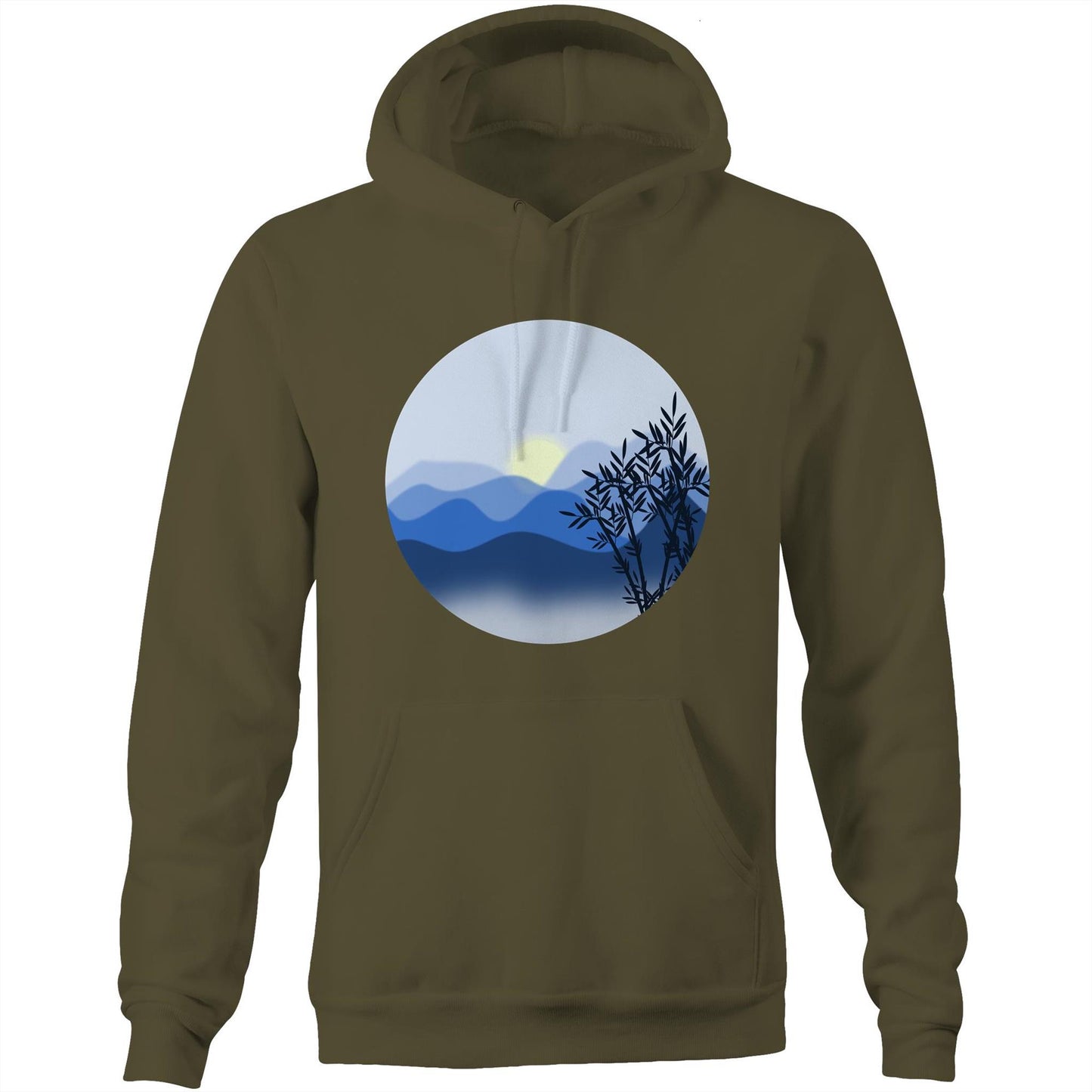 Unisex Earthfolk Hoodie - The Blue Mountains - The Crescent Moon