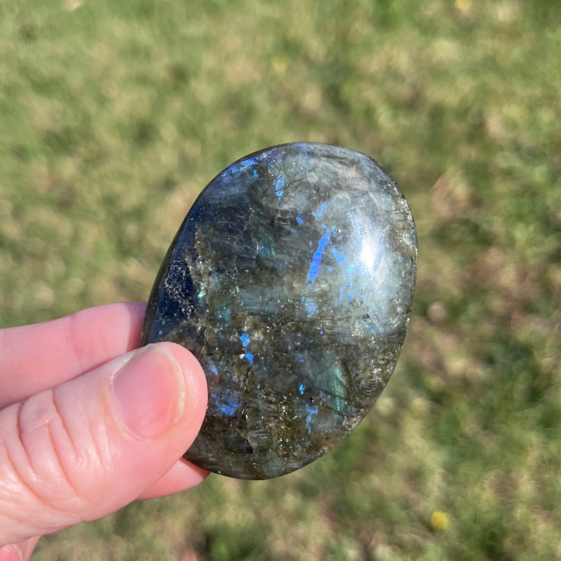 Labradorite Crystal Palmstone