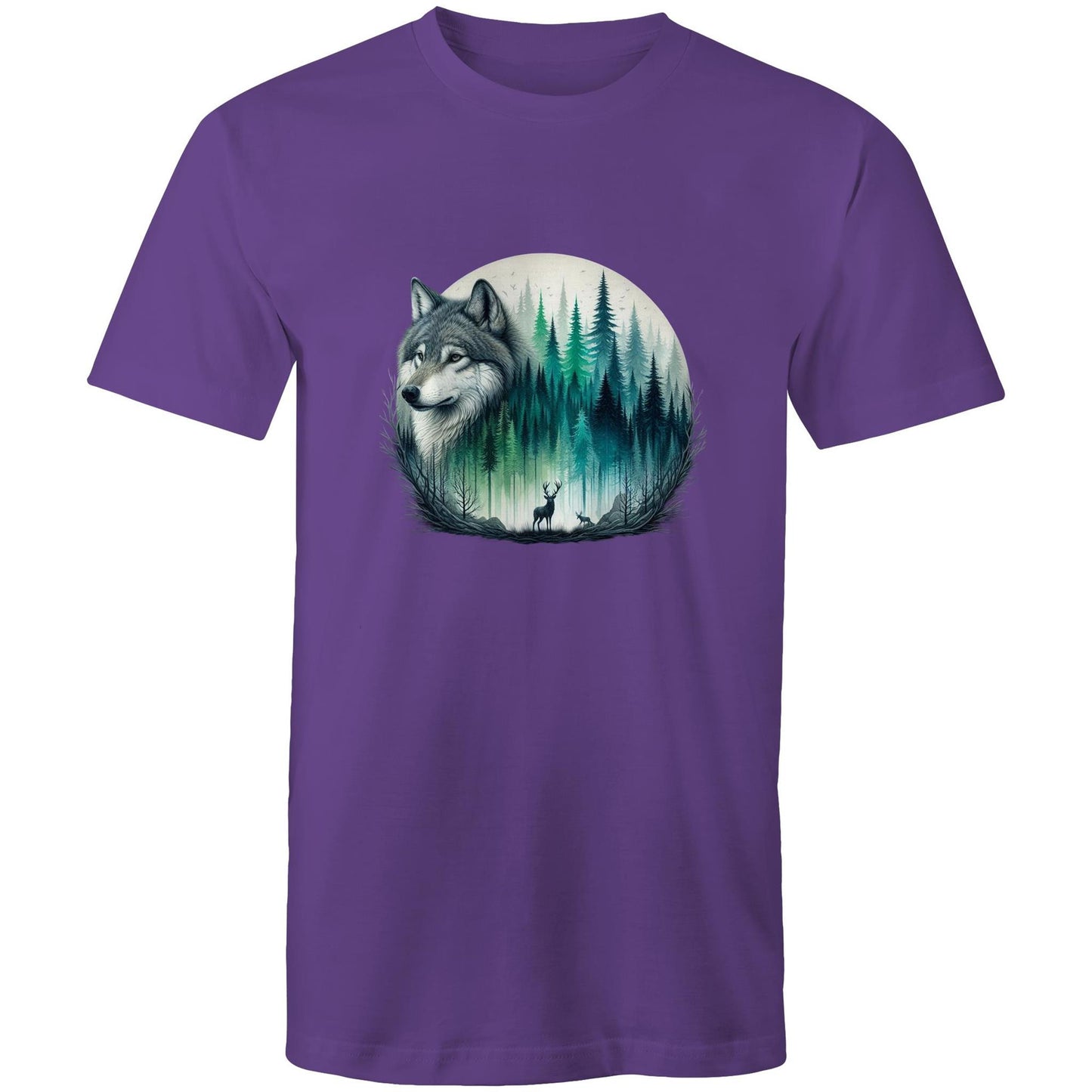 Men's Earthfolk T shirt - Wolf Landscape