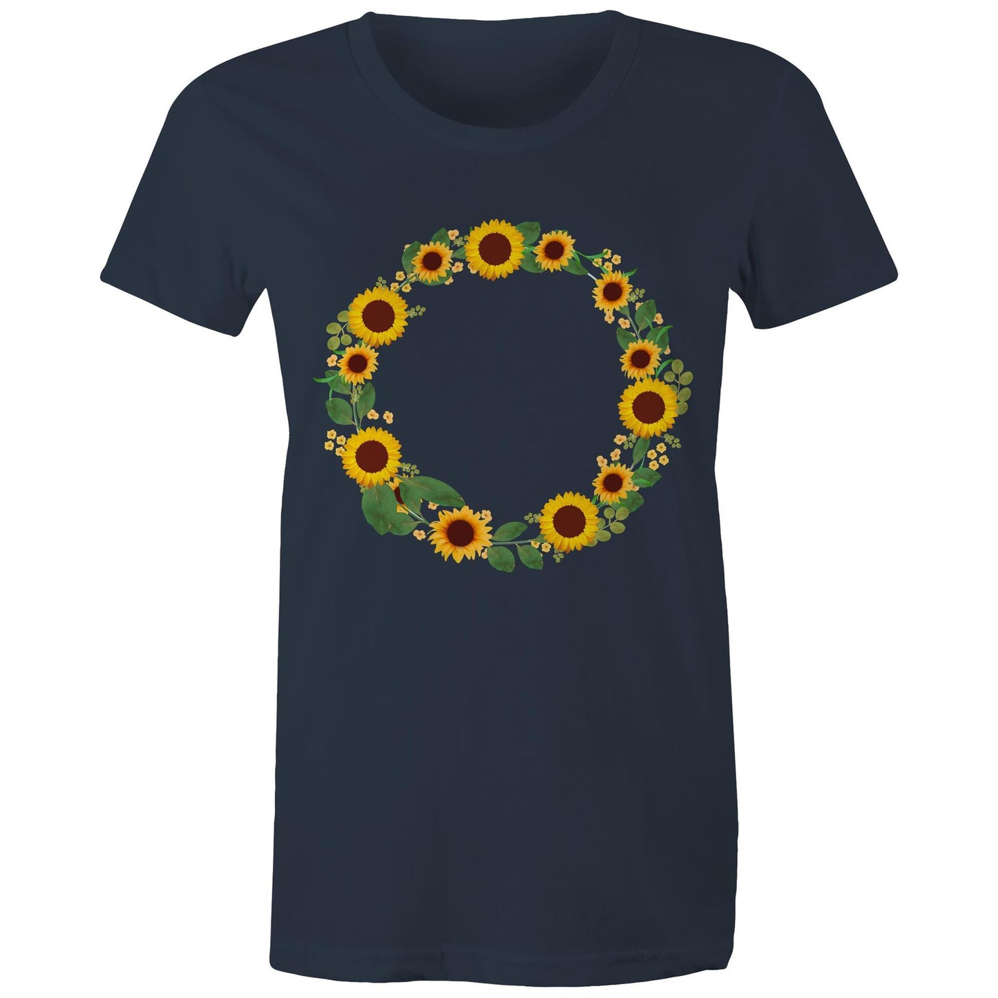 Women's Earthfolk T shirt - Sunflower Fairy Ring