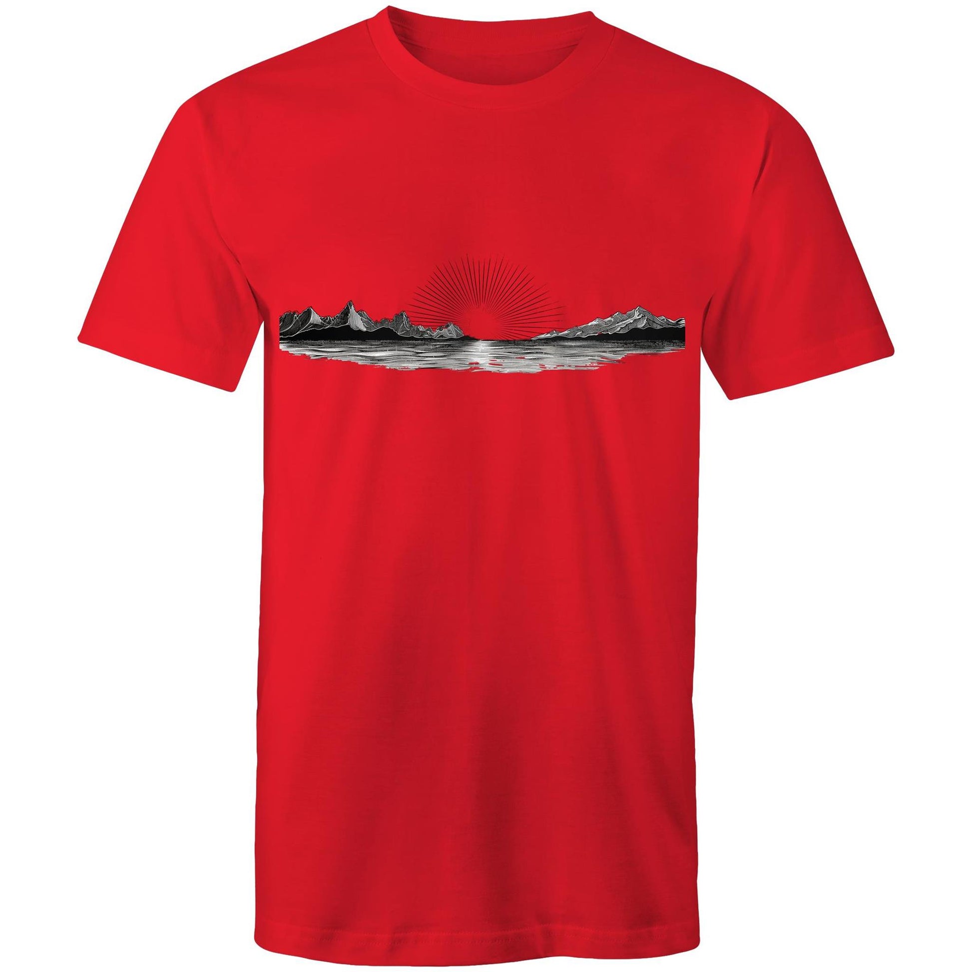 Men's Sunrise Graphic T-Shirt | Dawn Nature Print Tee