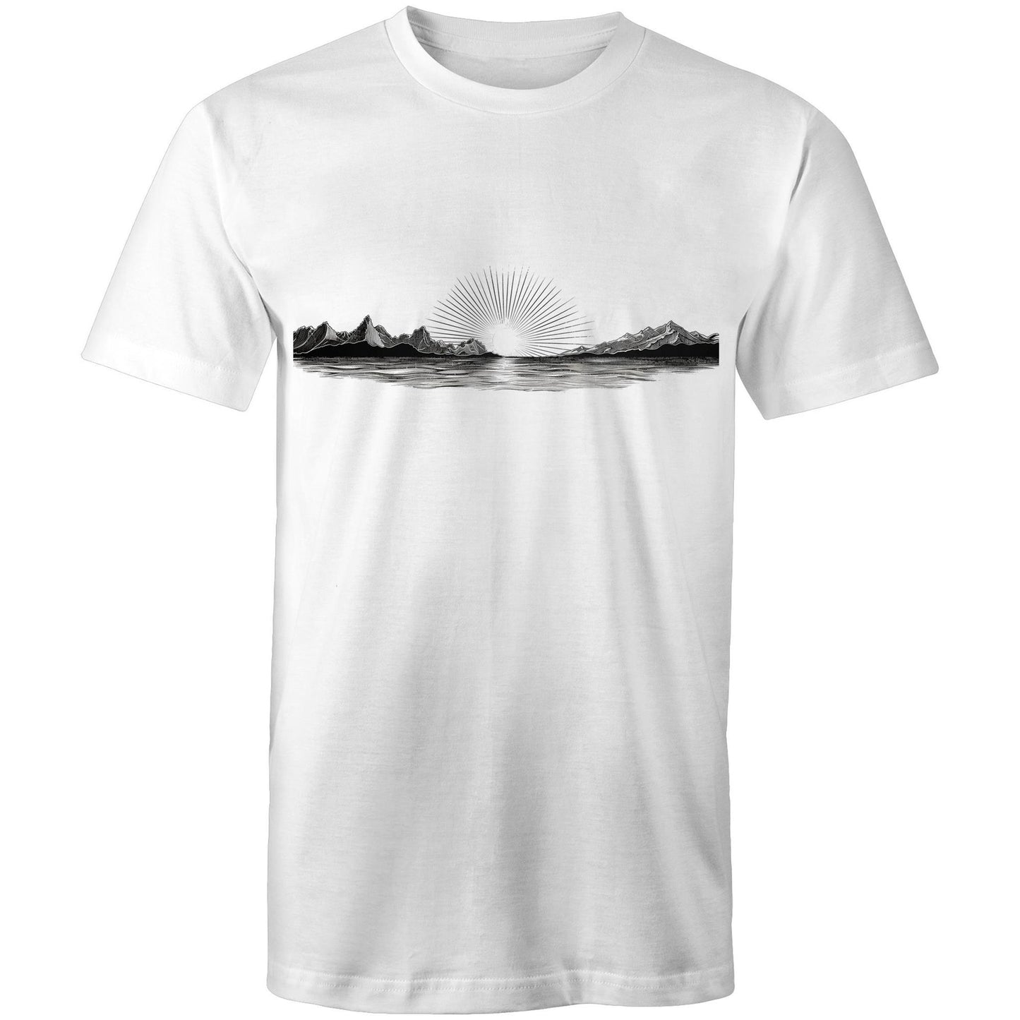 Men's Sunrise Graphic T-Shirt | Dawn Nature Print Tee
