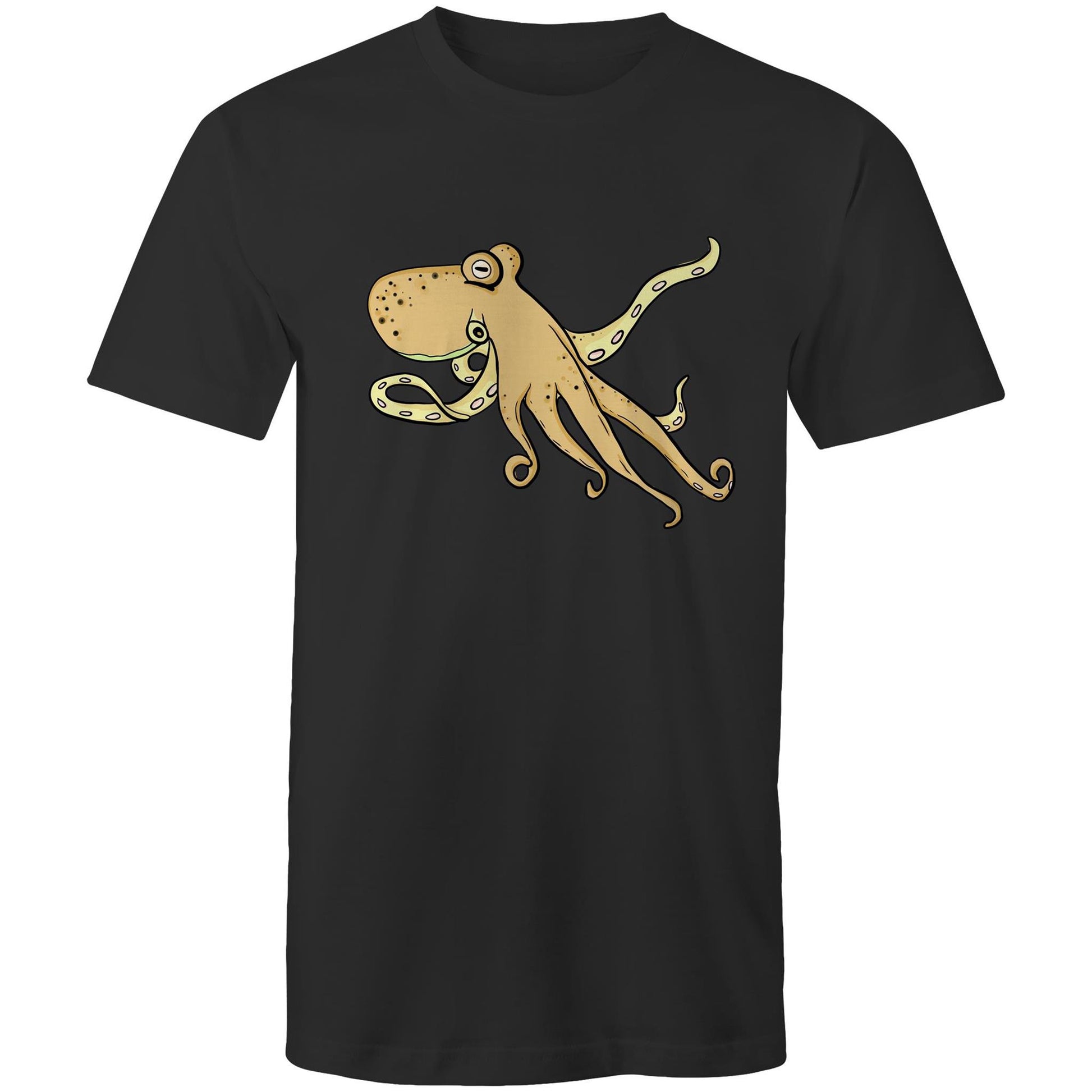 Men's Earthfolk Octopus Printed T shirt - The Crescent Moon