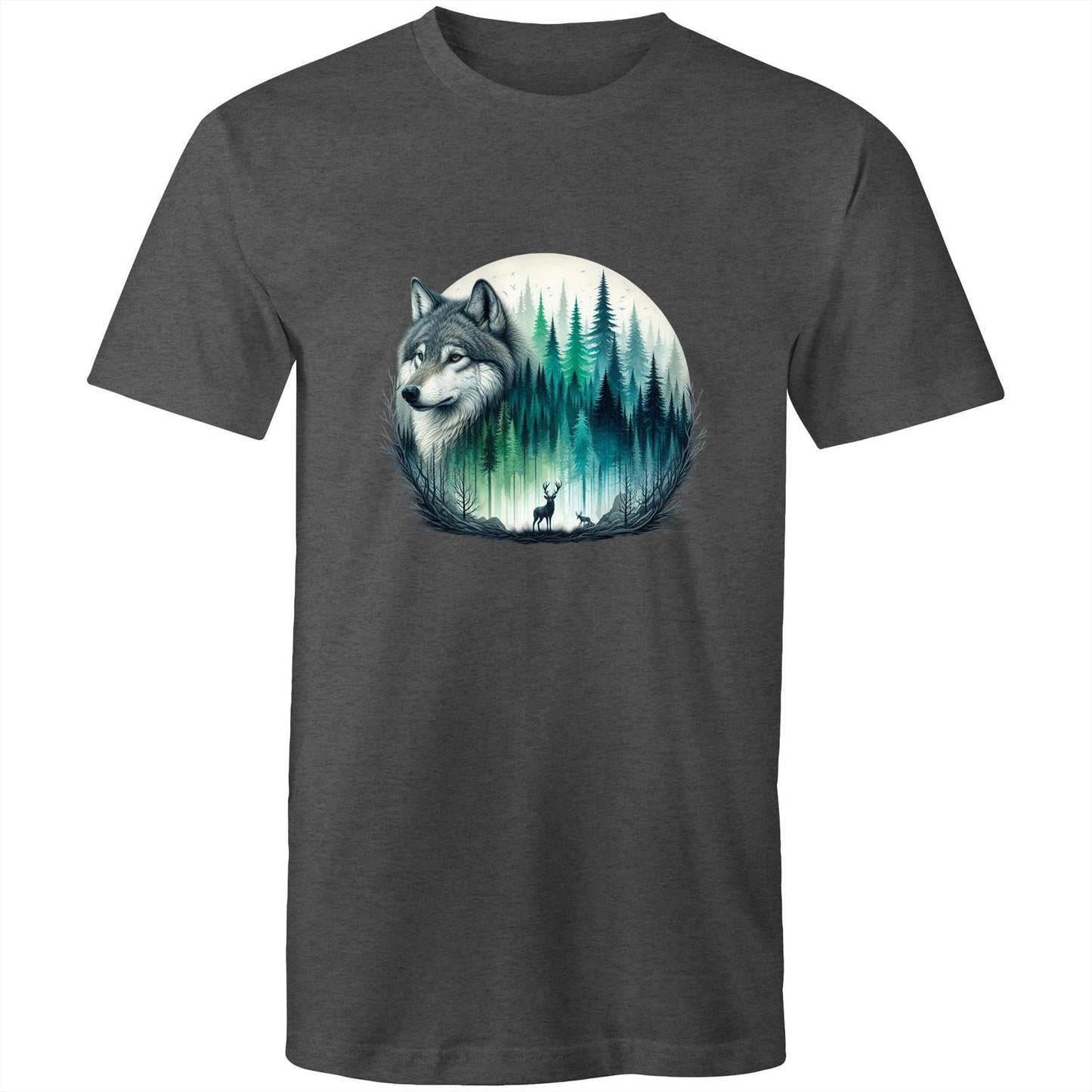 Men's Earthfolk T shirt - Wolf Landscape
