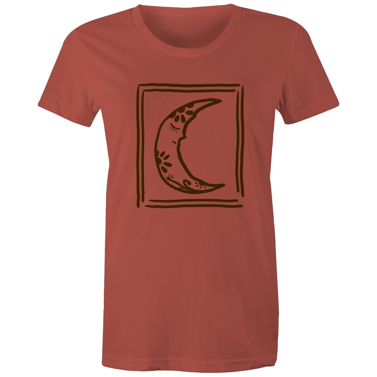 Women's Earthfolk T shirt - Sleepy Moon