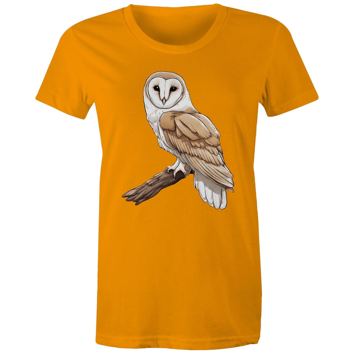 Women's Earthfolk Printed T shirt - Barn Owl