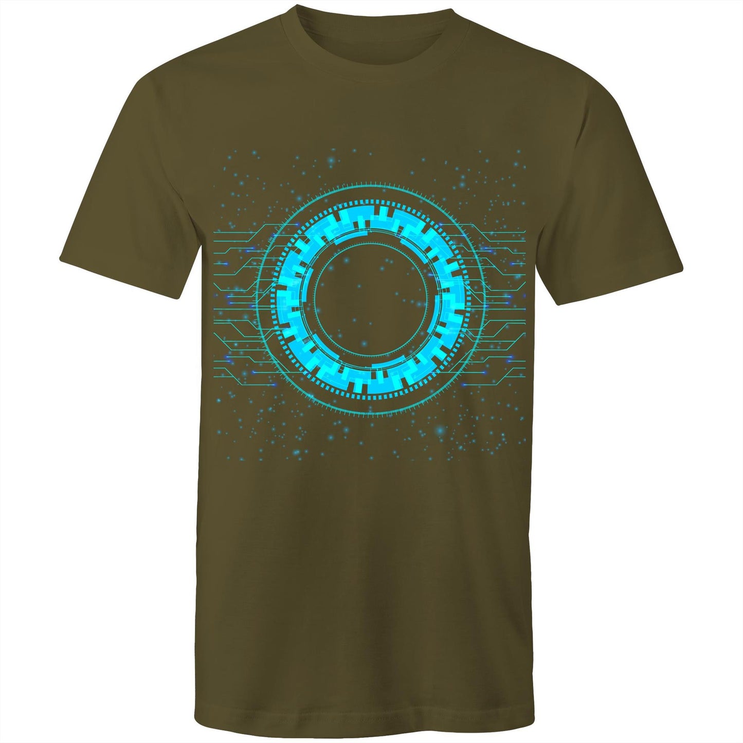 Men's Earthfolk T shirt - Reality of Technology - The Crescent Moon