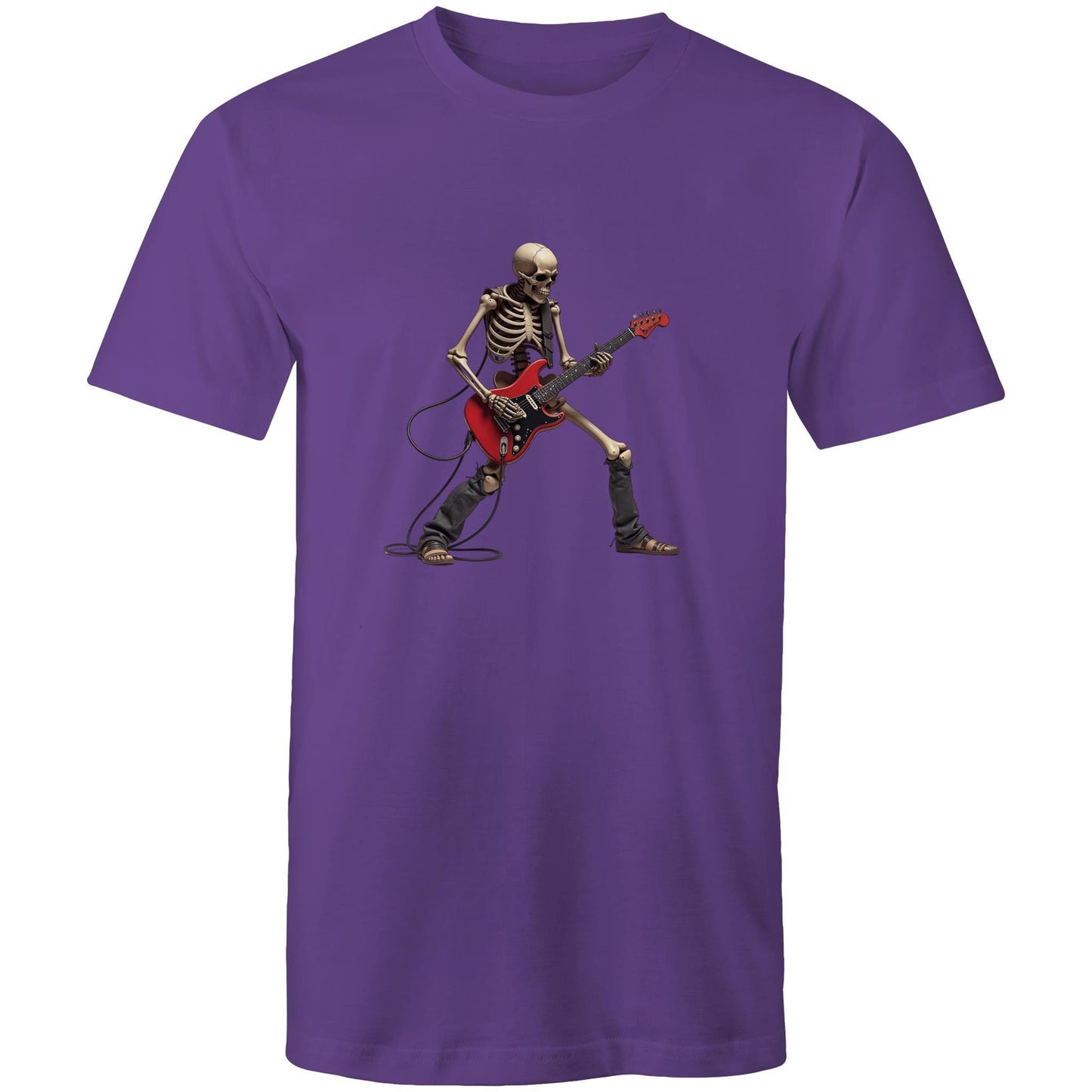 Men's Skeleton Guitar T-Shirt | Rock Graphic Tee