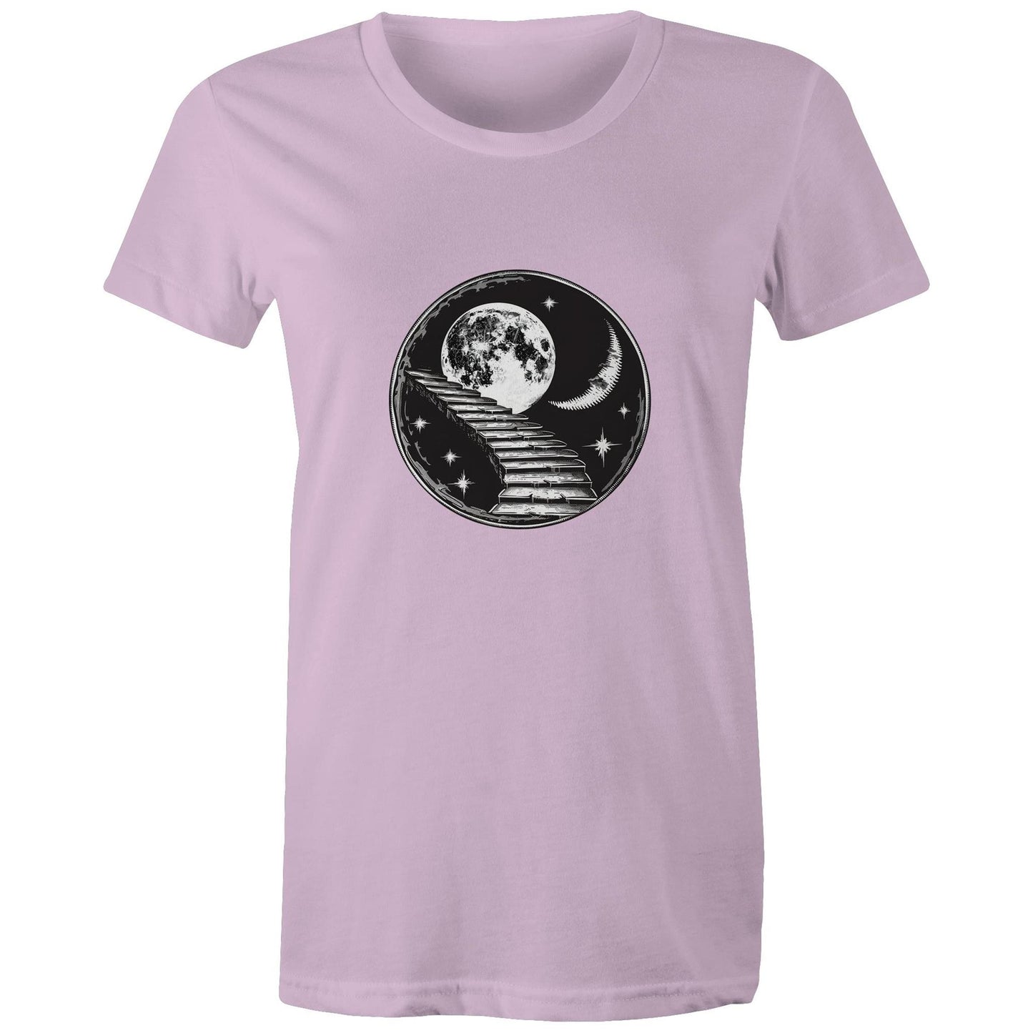 Women's Earthfolk T shirt - Stairway to the Moon