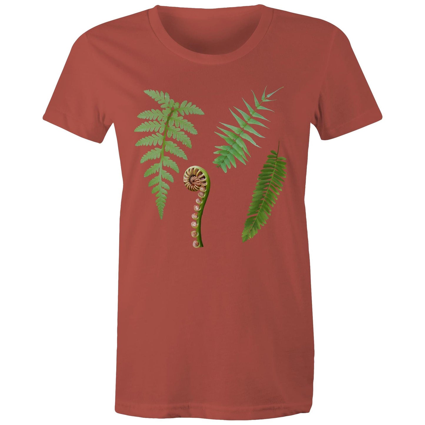 Women's Earthfolk T shirt -Ferns