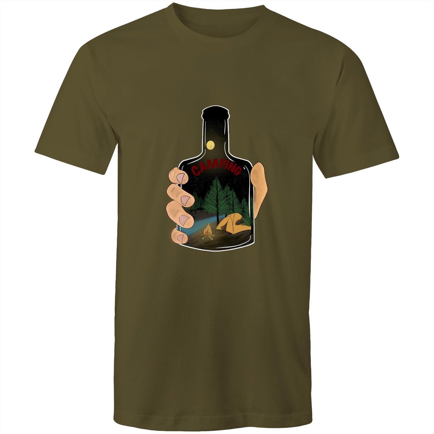 Men's Camping Graphic T-Shirt | Camping Essence Print Tee