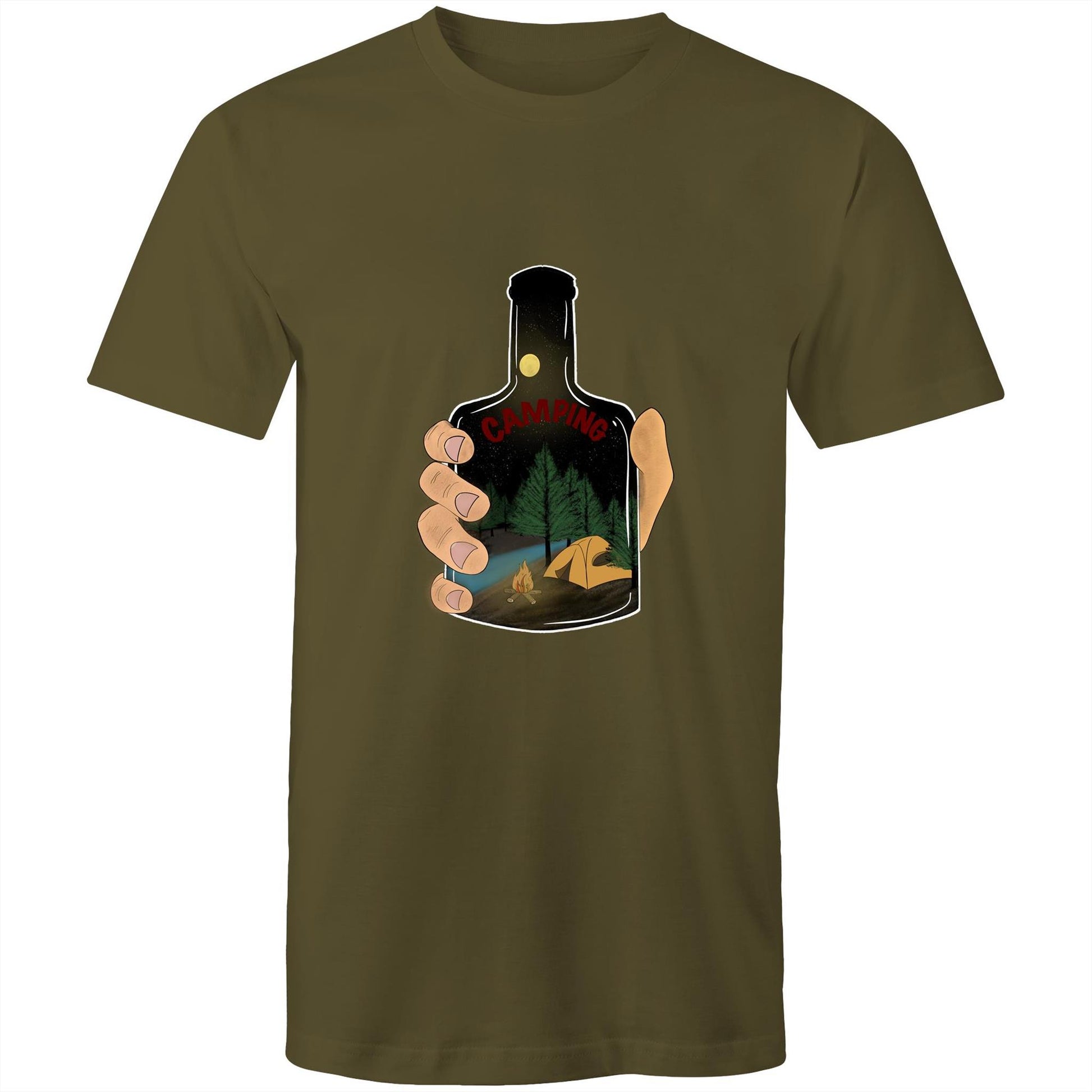 Men's Camping Graphic T-Shirt | Camping Essence Print Tee