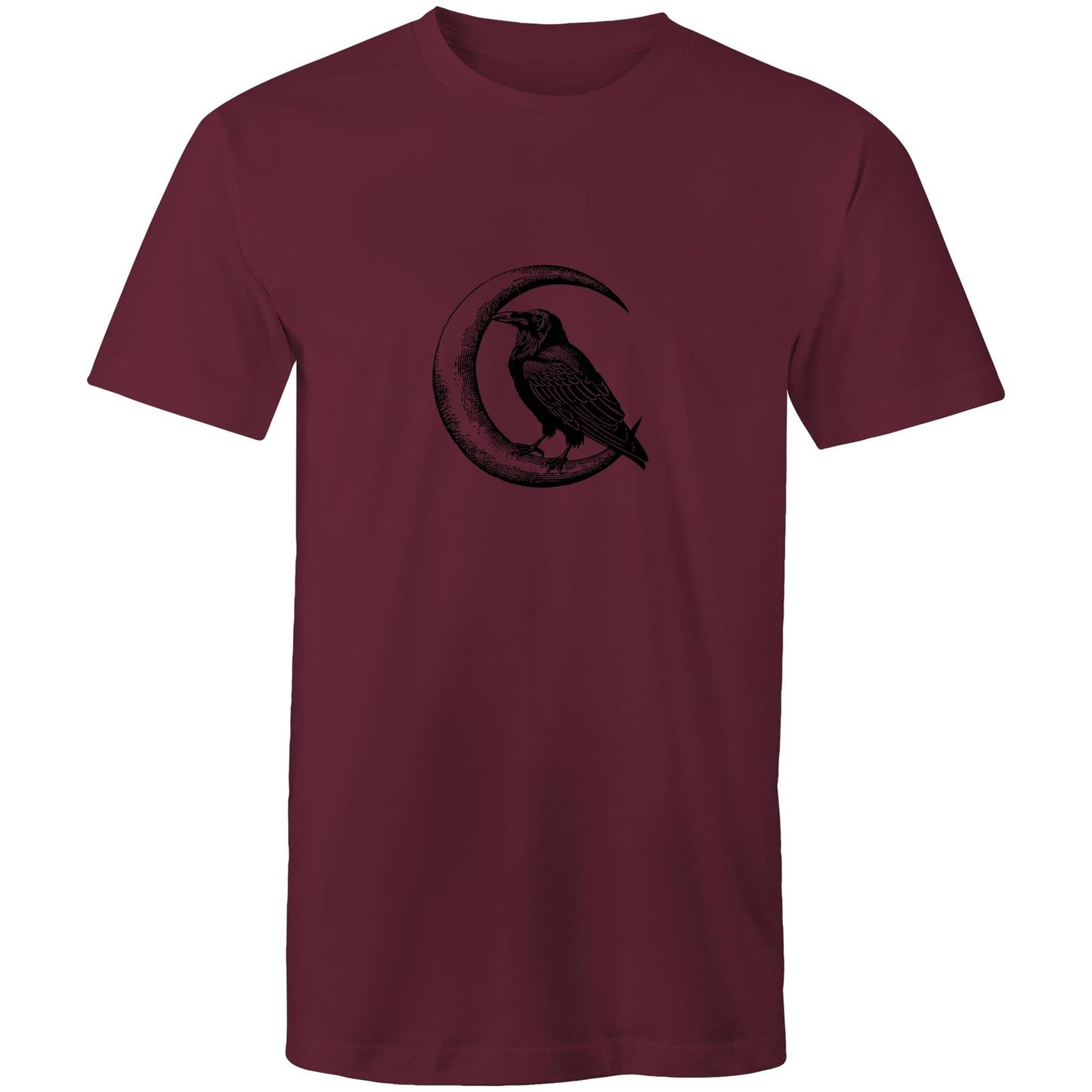 Men's Crow T-Shirt | Moon & Bird Graphic Tee