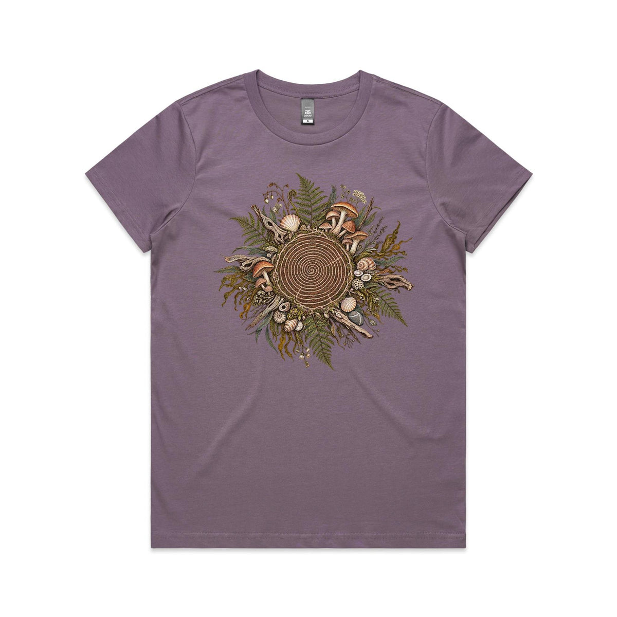 Women's Living Spiral Graphic T-Shirt | Earthfolk Nature T-shirts