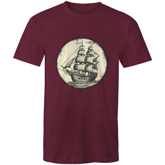 Men's Earthfolk T shirt - On the high Sea's - The Crescent Moon