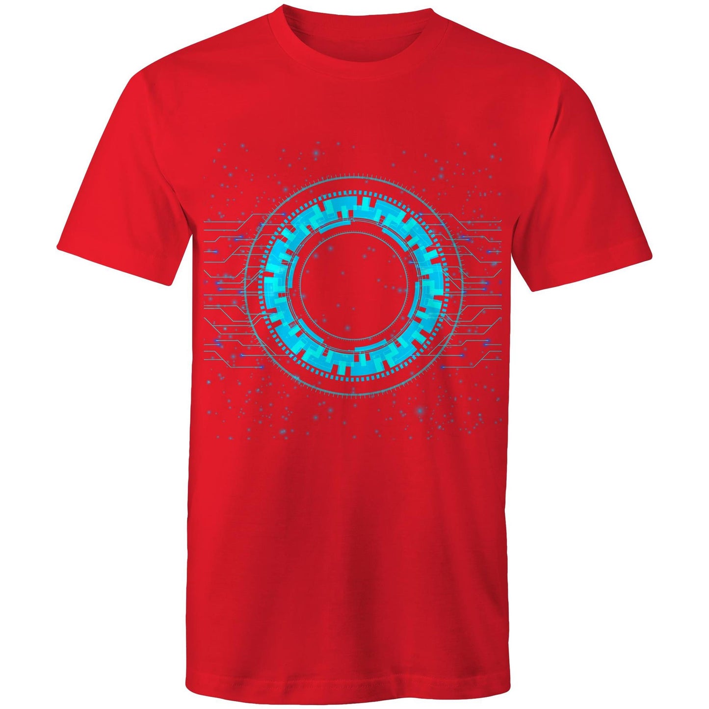 Men's Earthfolk T shirt - Reality of Technology - The Crescent Moon