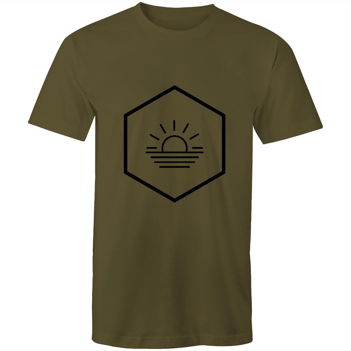 Men's Sunset T-Shirt | Minimalist Nature Graphic Tee