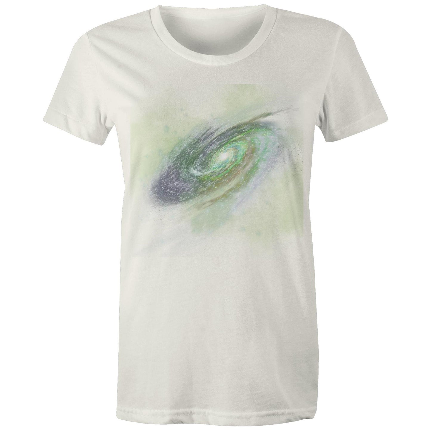 Women's Earthfolk Printed T shirt - Green Galaxy