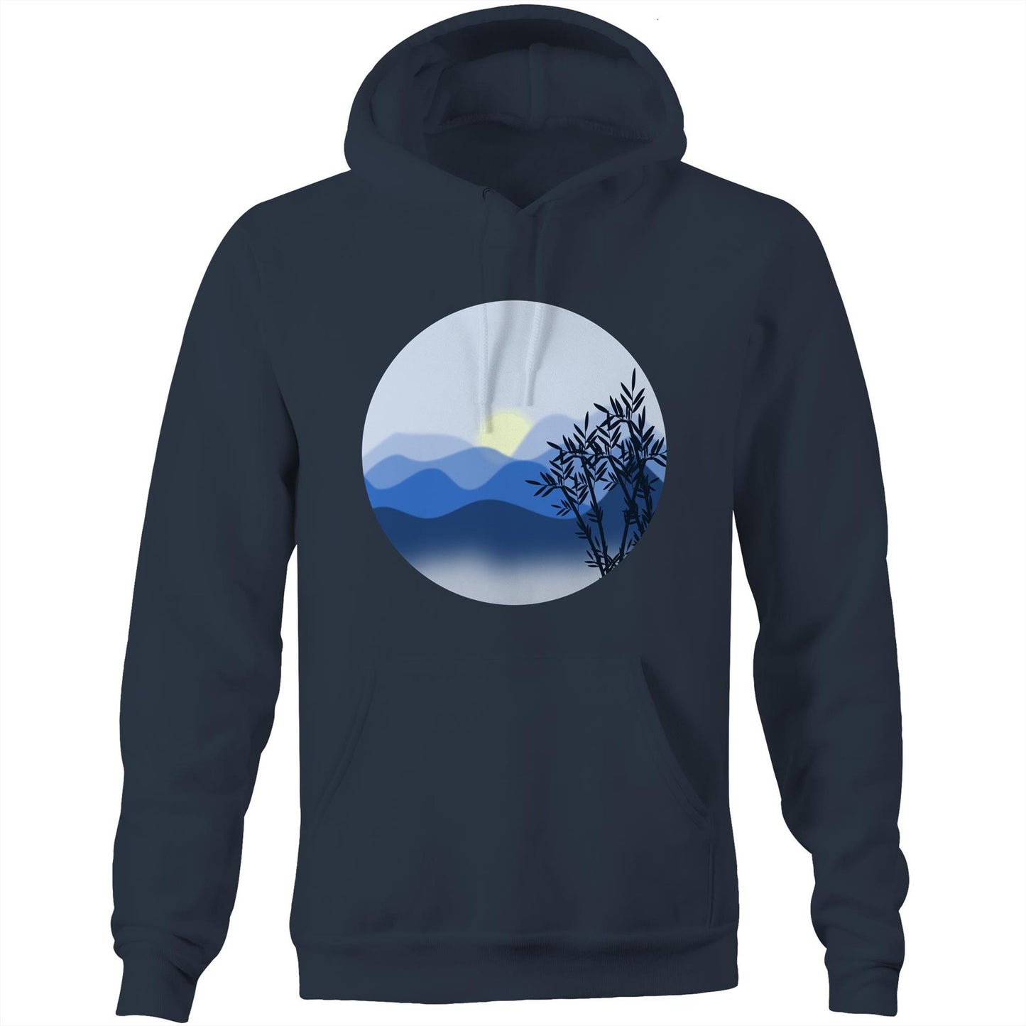Unisex Earthfolk Hoodie - The Blue Mountains - The Crescent Moon